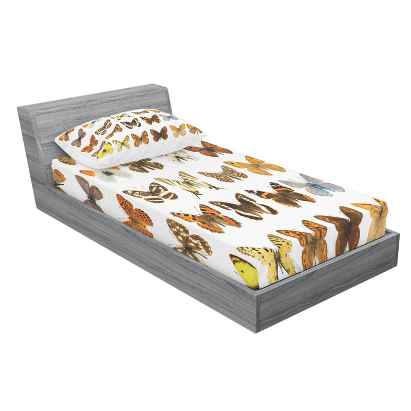 Microfiber Sheet Set, Twin Sheet Set with Fitted Sheet