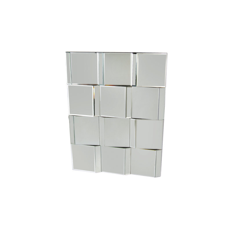 Beveled Square 3D Accent Mirror