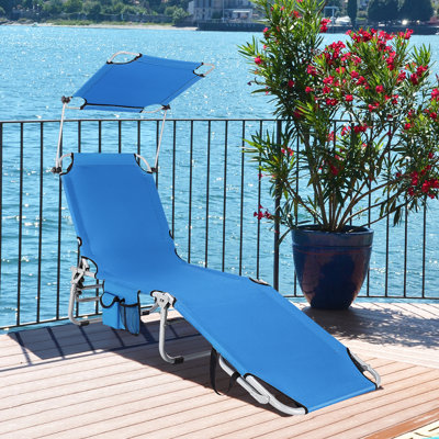 Chaise longue inclinable et pliable Omari