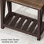 Table de bout à lattes 23,6 "avec rangement (ensemble de 2)-996378690