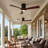 52" 3 - Blade Led Solid Wood Ceiling Fan With Remote Control