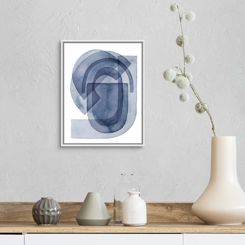 «Cool Gears II» par Grace Popp - reproduction d'art, Toile blanche encadrée, H 16 po x l 13 po x P 1,75 po