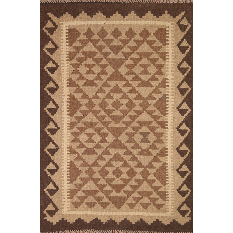 Reversible Wool Kilim Oriental Area Rug 3x5
