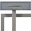 Console Ustyle avec 3 tiroirs, très longue pour le salon. Flair contemporain, table de tiroir, trois entrées gris antique - couloir d'apparence minimaliste moderne