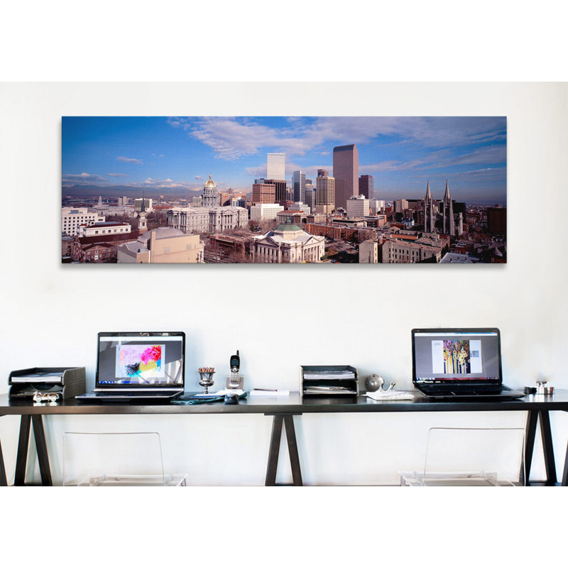 « denver, colorado », reproduction de photo sur toile, H 16 po x l 48 po x P 1,5 po, Toile tendue
