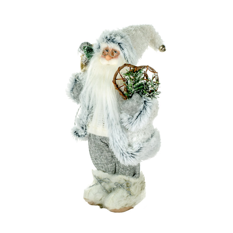 Raquettes en tissu père noël avec