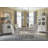 Extendable Round Dining Table With 4 Arm Chairs Server And Dining Cabinet-731052789-731052785-731052786