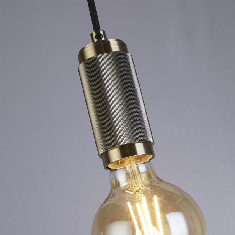 Ladner 1 - Light Antique Brass Sphere Pendant