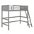 Solid Wood Loft Bed With Ladder-272117119
