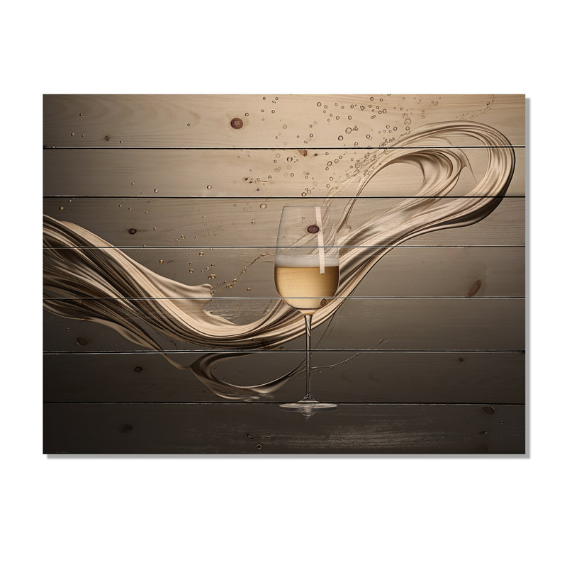 Rosalie - Décoration murale bois et nourriture sur bois de pin naturel, H 24 po x l 32 po