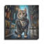  Art mural en métal «Cat - King Of The Streets» par Rey Klimt-636428335