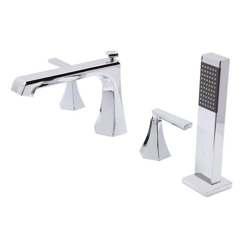 2 Handle Deck Roman Tub Faucet with Diverter