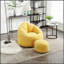 Fauteuil à billes en mousse haute pression avec repose-pieds rembourré pour un confort et une polyvalence ultimes-180387658