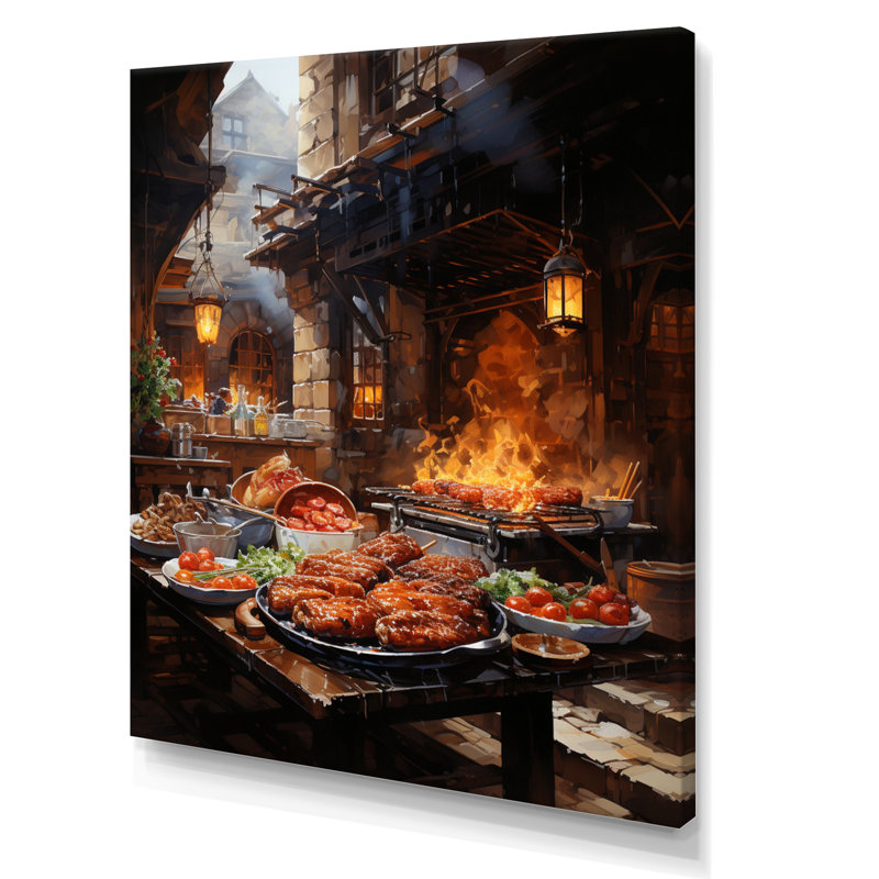 Barbecue Baxterly, H 32 po x l 16 po x P 1 po, Toile tendue