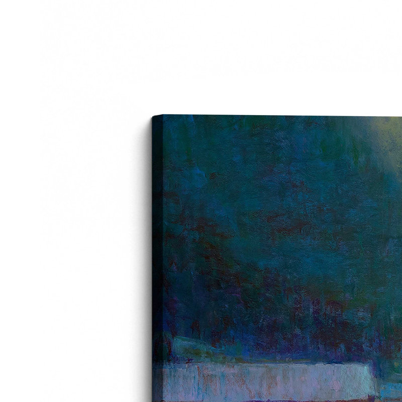 Riverside Journey, grande impression sur toile, H 36 po x l 54 po