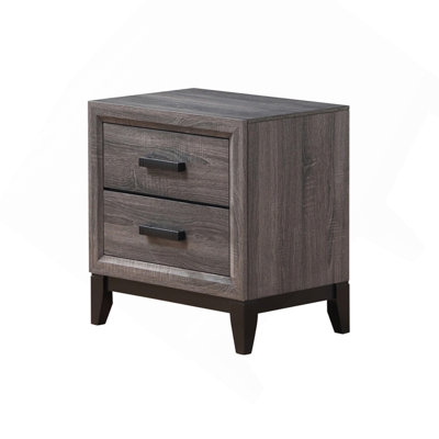 Table de chevet grise