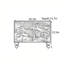 Console en bois massif 45,3 po