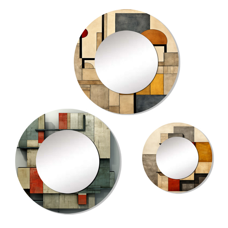 Elleanora Metal Round Mirror