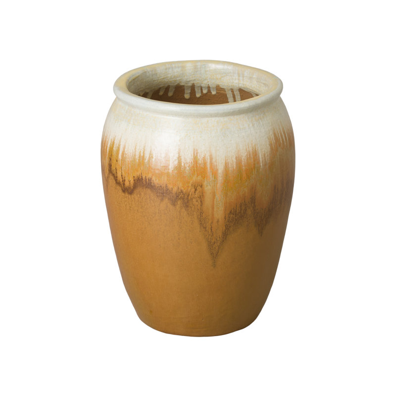 Proberta Pot Planter, 20" H x 16" W x 16" D, Amber