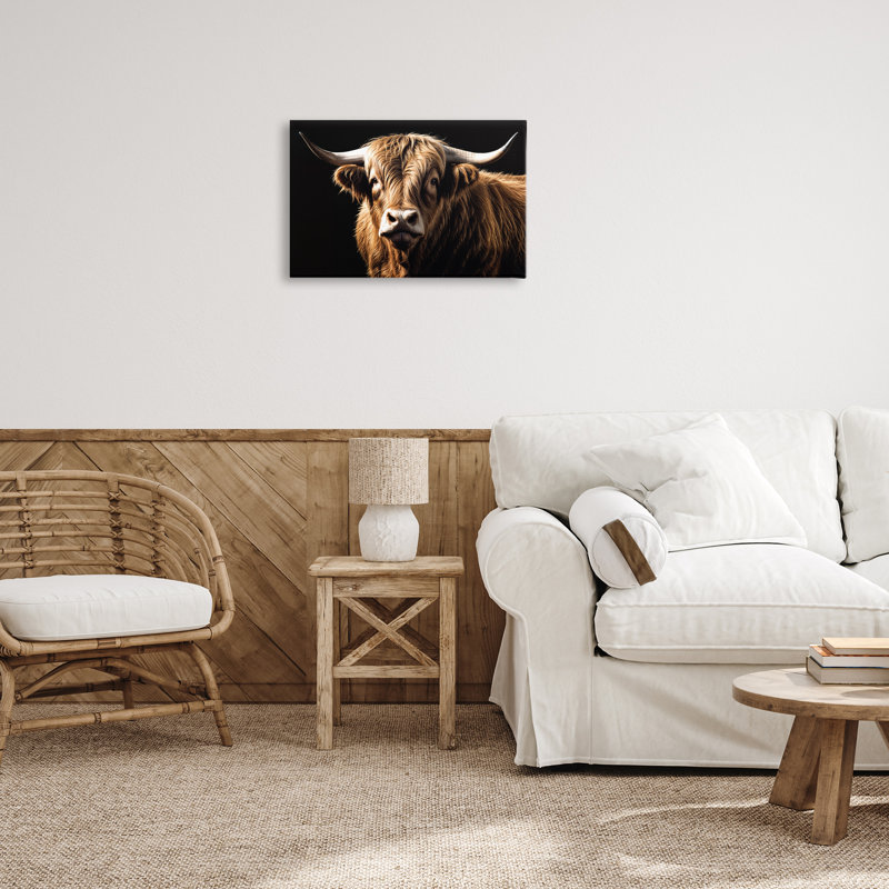 «Bold Contrast Bovins», art mural par Susan Arnot, H 16 po x l 24 po