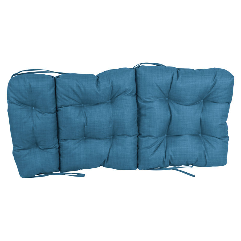 Outdoor Seat / Back Cushion, 20" W x 42" D, Sea Blue