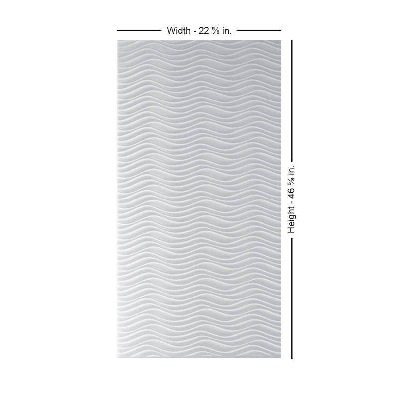 Wavation 22 in x 46 in Drop-in Ceiling Light Diffuser Panel 29 sq.ft. / case