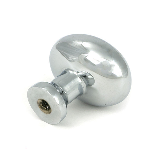 Moore Cabinet Knob, Polished Chrome, 1.26" Knob Diameter
