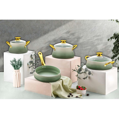 Aubrelle 7 - Piece Non-Stick Cookware Set