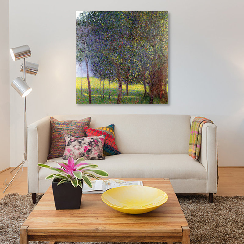 «Fruit Trees 1901», reproduction d'impression sur toile, H 12 po x l 12 po x P 1,5 po, Toile tendue, Pas de tapis