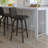 Aluin Mid-century Modern Swivel Counter or Bar Height Bar Stool in Faux Leather and Wood-39795621-39795625-39795620