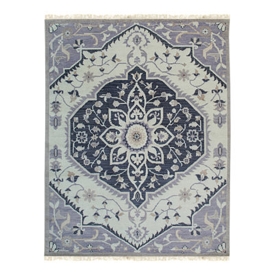 Ilean Oriental Ivory Hand Knotted Wool Traditional 8' x 10' Area Rug
