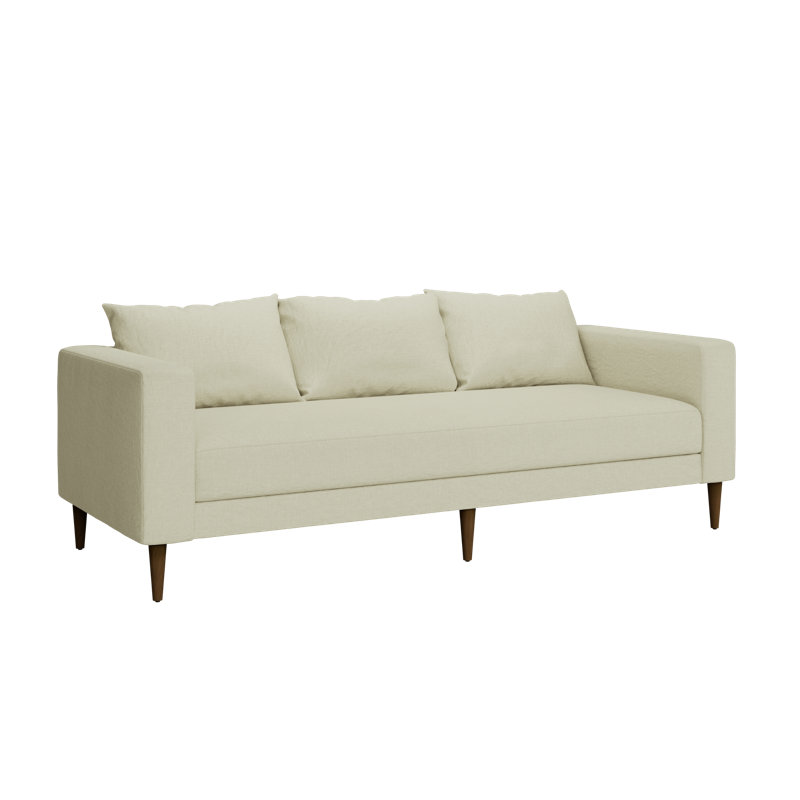 Essential Sofa, Natural Hemp Blend, Dark Brown