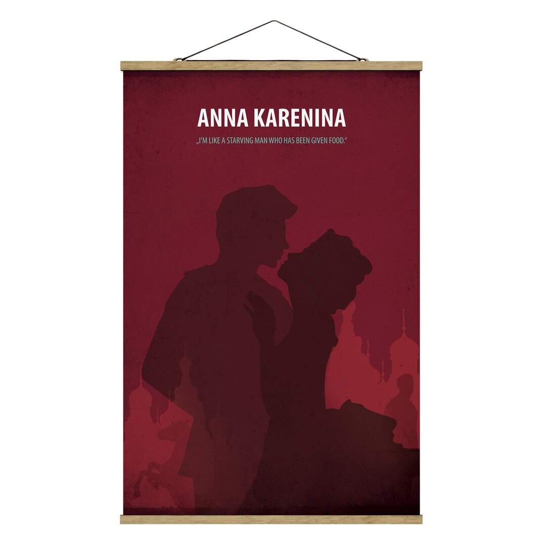 Stoffbild Mit Posterleisten - Filmposter Anna Karenina - Hochformat 3:2