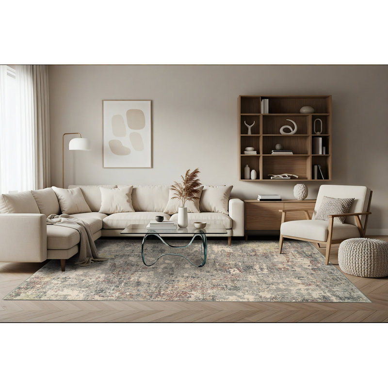 Tapis gris Maurin, Rectangle 2 pi x 3 pi 11 po