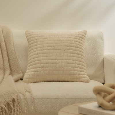 Natural Square Throw Pillow Cover