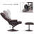 Aashka Faux Leather Swivel Recliner-966231556