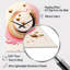 Gwendolynn - Grande sculpture d'horloge murale rose en forme d'arche-1824025493