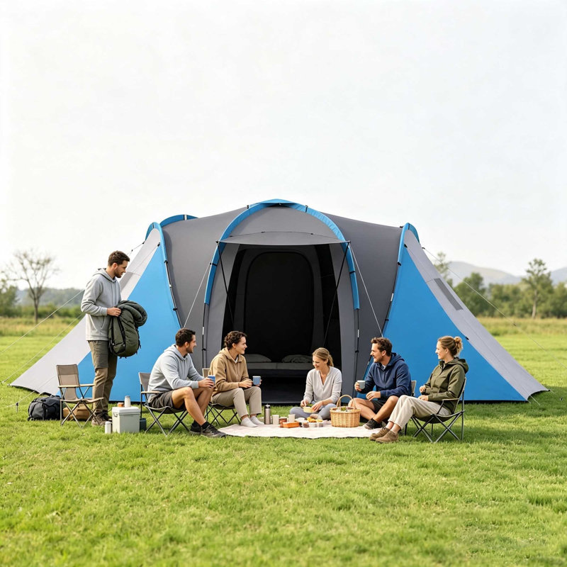 6 Person Tent, Blue