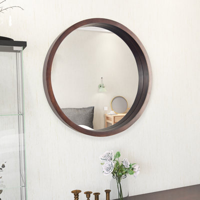 Miroir rond trempé pour salle de bain
