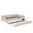 Upholstered Platform Bed With USB And Trundle-435375227