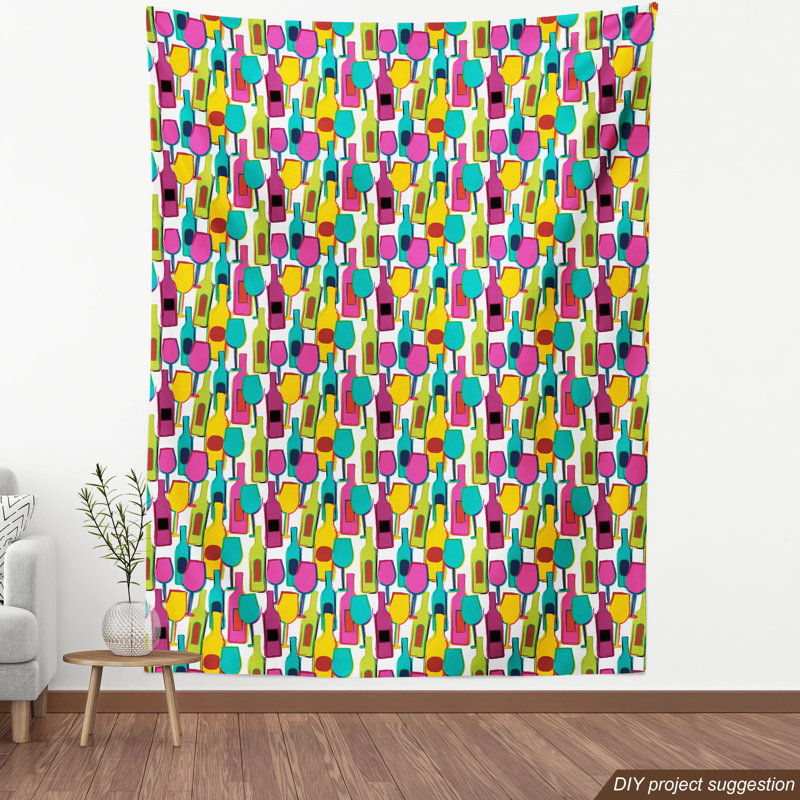 Tissu vin Ambesonne, l 36 po x L 360 po