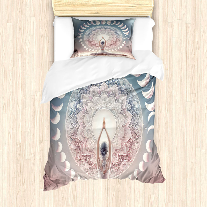 Mandala Duvet Cover, Twin Duvet Cover + 1 Standard Shams