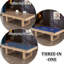Table de ping-pong et table de billard multifonctionnelle 3-en-un 9 'Blue American-131507617-131507620