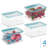 iDesign Small Food Storage Box with Airtight Seal for Kitchen or Pantry Storage - Set of 4 - Clear