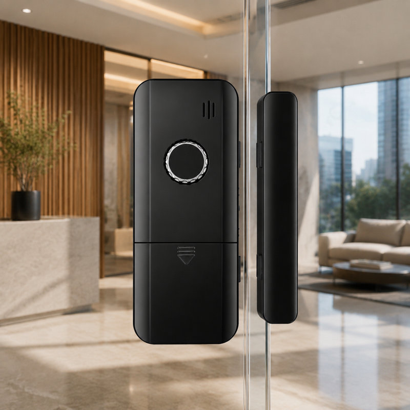 Serrure de porte en verre intelligente avec reconnaissance faciale 3D