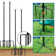 9.4FT String Light Poles with Hook Outdoor Metal Lighting Pole, Garden Party