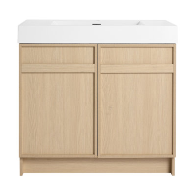 Freestanding Bathroom Vanity with Resin Sink