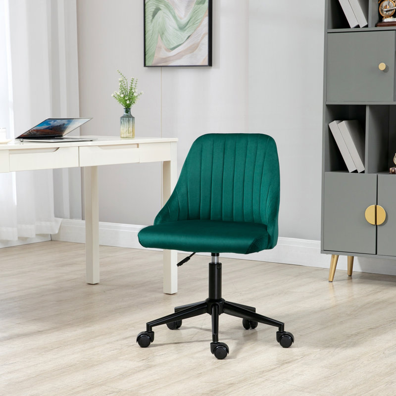 Chaise de bureau à dossier moyen Vinsetto, Vert