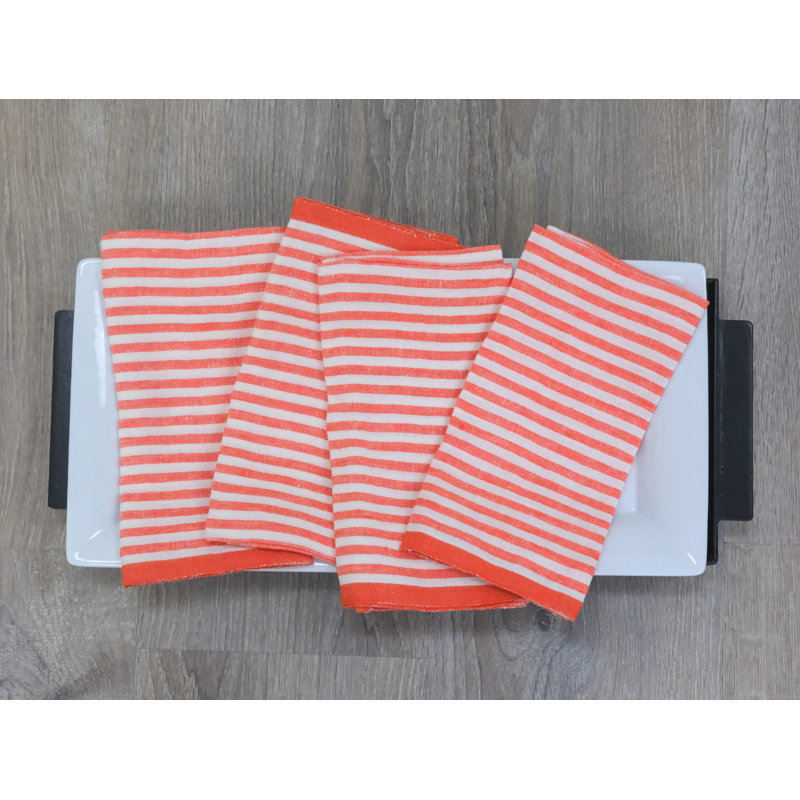 Adamsburg Linen Square Napkins, Clementine