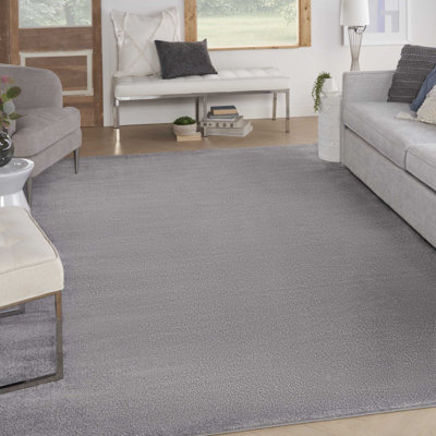Tapis d'intérieur / extérieur argenté / gris Mullican Sandy